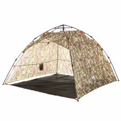 vidaXL Fishing Tent 4-Person Lightweight Camping Tent Camouflage Quick Release - Camouflage - Additional view 4