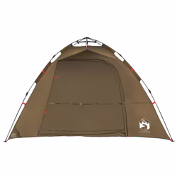 vidaXL Fishing Tent 4-Person Lightweight Camping Tent Camouflage Quick Release - Olive green - Additional view 4