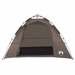 vidaXL Fishing Tent 4-Person Camping Tent Lightweight Tent Brown Quick Release - Additional view 5