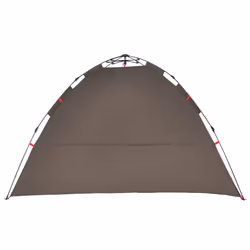 vidaXL Fishing Tent 4-Person Camping Tent Lightweight Tent Brown Quick Release - Additional view 6