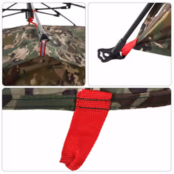 vidaXL Fishing Tent 4-Person Lightweight Camping Tent Camouflage Quick Release - Camouflage - Additional view 9