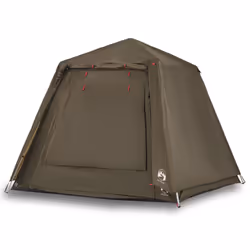 vidaXL Fishing Tent 4-Person Lightweight Camping Tent Camouflage Quick Release - Olive green