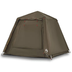 vidaXL Fishing Tent 4-Person Lightweight Camping Tent Camouflage Quick Release - Olive green