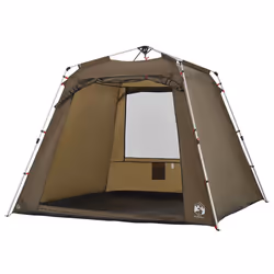 vidaXL Fishing Tent 4-Person Lightweight Camping Tent Camouflage Quick Release - Olive green - Additional view 6