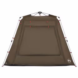 vidaXL Fishing Tent 4-Person Lightweight Camping Tent Camouflage Quick Release - Olive green - Additional view 7