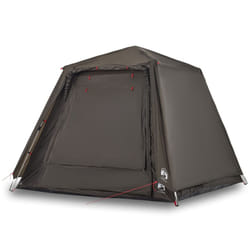 vidaXL Fishing Tent 4-Person Lightweight Camping Tent Camouflage Quick Release - Brown