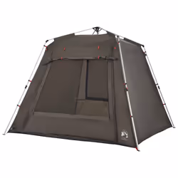 vidaXL Fishing Tent 4-Person Lightweight Camping Tent Camouflage Quick Release - Brown - Additional view 5