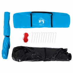 vidaXL Camping Tent Cabin 4-Person Lightweight Dome Tent Blue Quick Release - Blue, 260 x 217 x 150 cm - Additional view 9