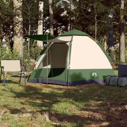 vidaXL Camping Tent Cabin 4-Person Lightweight Dome Tent Blue Quick Release - Green, 273 x 273 x 129 cm - Additional view 2