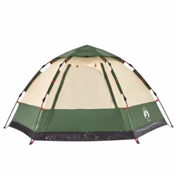 vidaXL Camping Tent Cabin 4-Person Lightweight Dome Tent Blue Quick Release - Green, 273 x 273 x 129 cm - Additional view 4