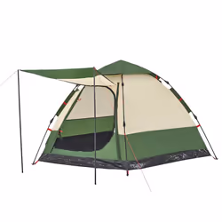 vidaXL Camping Tent Cabin 4-Person Lightweight Dome Tent Blue Quick Release - Green, 273 x 273 x 129 cm - Additional view 6