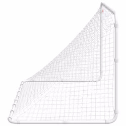 vidaXL Soccer Goal Football Goal Training Football Net Soccer Net White Steel - Additional view 4