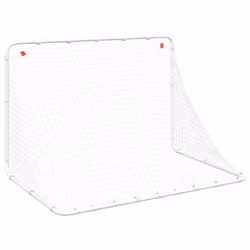 vidaXL Soccer Goal Football Goal Training Football Net Soccer Net White Steel - Additional view 5