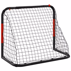 vidaXL Soccer Goal with Net Football Goal Net Soccer Net Red and Black Steel - Additional view 5