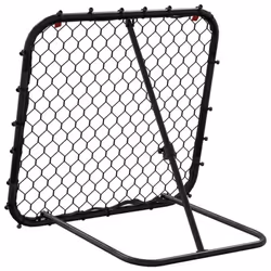 vidaXL Football Rebounder Net Kickback Target Goal Adjustable Black Steel - Additional view 5