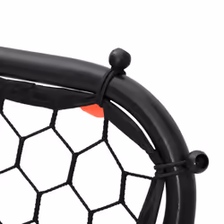 vidaXL Football Rebounder Net Kickback Target Goal Adjustable Black Steel - Additional view 6