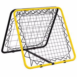 vidaXL Football Rebounder Double Side Adjustable Yellow and Black Steel - Additional view 5