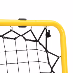 vidaXL Football Rebounder Double Side Adjustable Yellow and Black Steel - Additional view 6