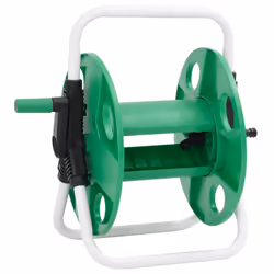 vidaXL Green Hose Reel Cart for 60m 1/2" Hose Free Standing Hose Trolley Steel - 40 x 30 x 41 cm - Additional view 4