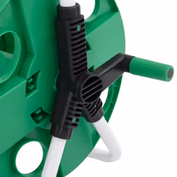 vidaXL Green Hose Reel Cart for 60m 1/2" Hose Free Standing Hose Trolley Steel - 40 x 30 x 41 cm - Additional view 5