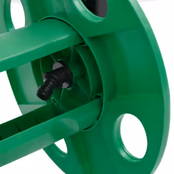 vidaXL Green Hose Reel Cart for 60m 1/2" Hose Free Standing Hose Trolley Steel - 40 x 30 x 41 cm - Additional view 6