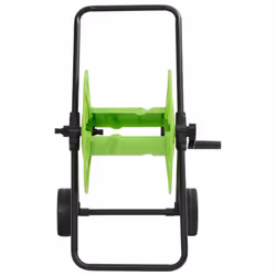 vidaXL Green Hose Reel Cart for 60m 1/2" Hose Free Standing Hose Trolley Steel - 46 x 50 x 66 cm