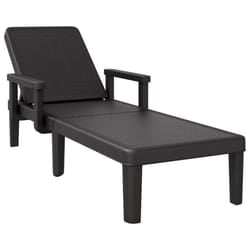 VidaXL 4008100 outdoor chair Lounge Padded seat Polypropylene (PP) Black