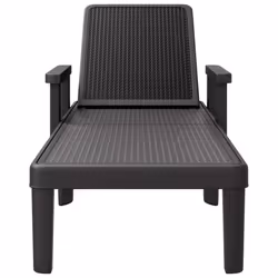 VidaXL 4008100 outdoor chair Lounge Padded seat Polypropylene (PP) Black - Additional view 4