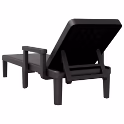 VidaXL 4008100 outdoor chair Lounge Padded seat Polypropylene (PP) Black - Additional view 6