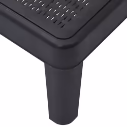 VidaXL 4008100 outdoor chair Lounge Padded seat Polypropylene (PP) Black - Additional view 8