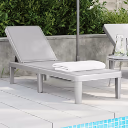 VidaXL 4008101 outdoor chair Lounge Padded seat Polypropylene (PP) Grey