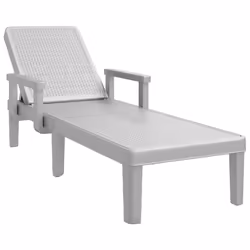 VidaXL 4008103, Lounge, Padded seat, Polypropylene (PP), Grey, 160 kg, 1555 mm