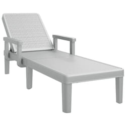 VidaXL 4008103 outdoor chair Lounge Padded seat Polypropylene (PP) Grey