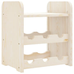 vidaXL Wine Rack with Top Board Wine Shelf Wine Bottle Holder Solid Wood Pine - 6 piece