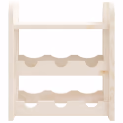 vidaXL Wine Rack with Top Board Wine Shelf Wine Bottle Holder Solid Wood Pine - 6 piece - Additional view 4