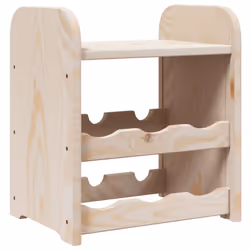 vidaXL Wine Rack with Top Board Wine Shelf Wine Bottle Holder Solid Wood Pine - 6 piece - Additional view 6