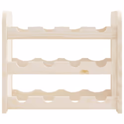 vidaXL Wine Rack with Top Board Wine Shelf Wine Bottle Holder Solid Wood Pine - 12 piece - Additional view 4