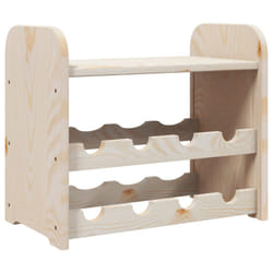 vidaXL Wine Rack with Top Board Wine Shelf Wine Bottle Holder Solid Wood Pine - 8 piece