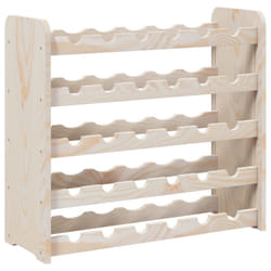 vidaXL Wine Rack with Top Board Wine Shelf Wine Bottle Holder Solid Wood Pine - 30 piece