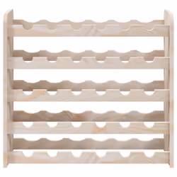 vidaXL Wine Rack with Top Board Wine Shelf Wine Bottle Holder Solid Wood Pine - 30 piece - Additional view 4