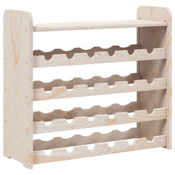 vidaXL Wine Rack with Top Board Wine Shelf Wine Bottle Holder Solid Wood Pine - 24 piece