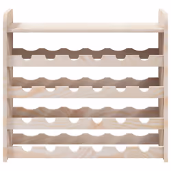 vidaXL Wine Rack with Top Board Wine Shelf Wine Bottle Holder Solid Wood Pine - 24 piece - Additional view 4