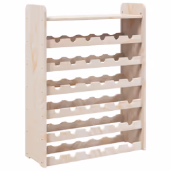 vidaXL Wine Rack with Top Board Wine Shelf Wine Bottle Holder Solid Wood Pine - 36 piece