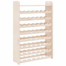 vidaXL Wine Rack with Top Board Wine Shelf Wine Bottle Holder Solid Wood Pine - 56 piece