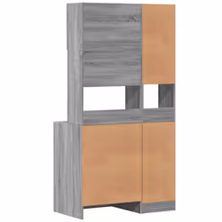 vidaXL Kitchen Cabinet Storage Cabinet Cupboard Grey Sonoma Engineered Wood - Additional view 5