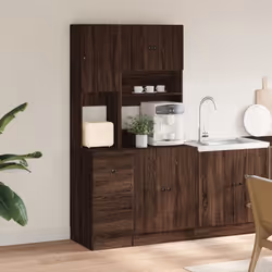 vidaXL Kitchen Cabinet Storage Cabinet Cupboard Brown Oak Engineered Wood