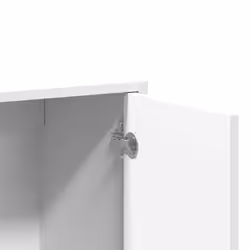 vidaXL Sideboards Cupboard Side Cabinet Highboard 2 pcs White Engineered Wood - Additional view 7