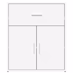 vidaXL Sideboards Cupboard Side Cabinet Highboard 2 pcs White Engineered Wood - Additional view 4