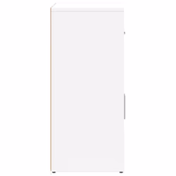vidaXL Sideboards Cupboard Side Cabinet Highboard 2 pcs White Engineered Wood - Additional view 5