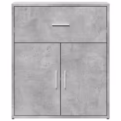 vidaXL Sideboards Storage Cupboard Cabinet 2 pcs Concrete Grey Engineered Wood - Additional view 4